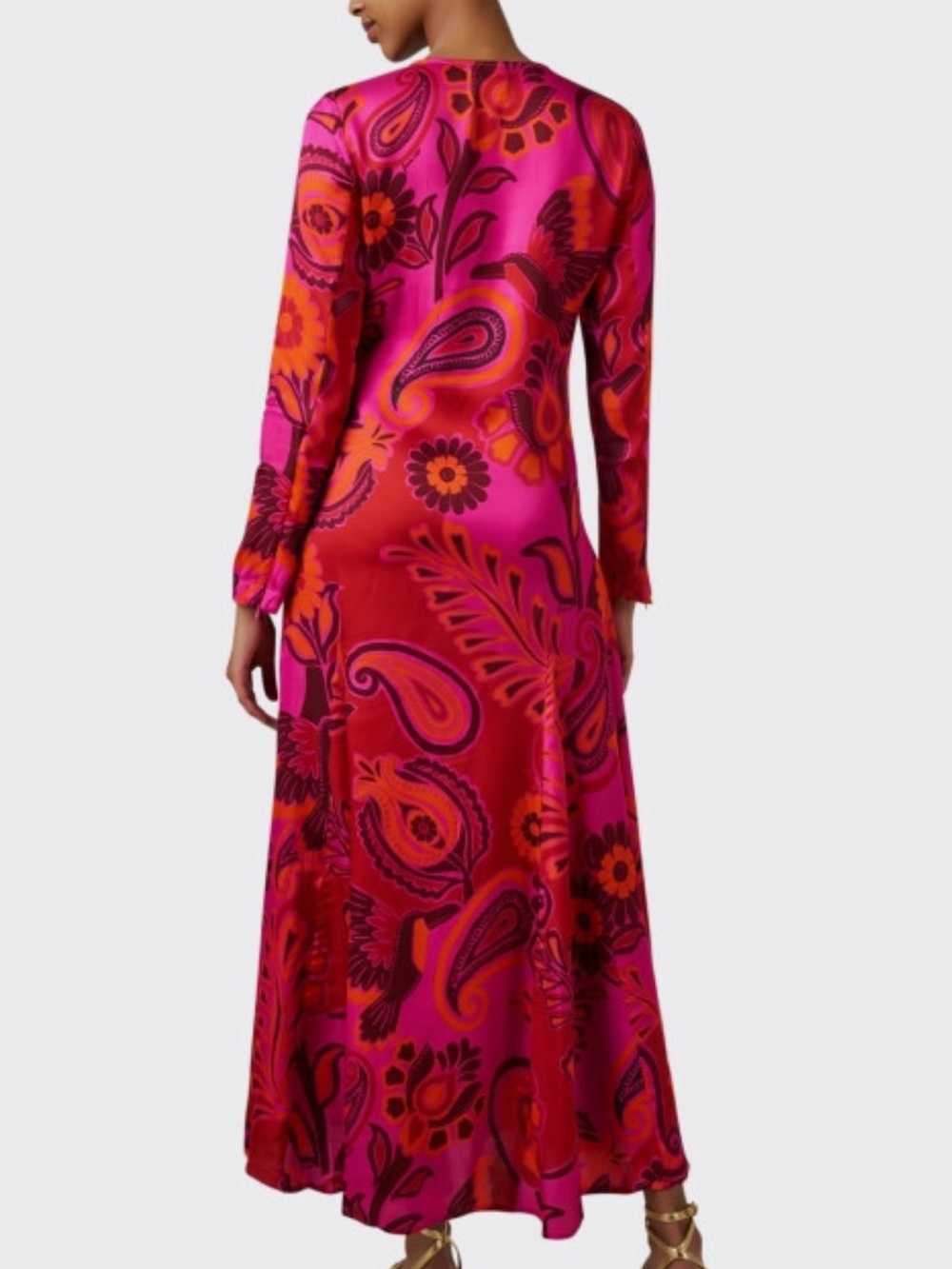 FARM Rio Bold Floral Long-Sleeve Maxi Dress - Picture 4 of 7